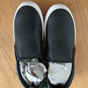 Maurices Black and White Slip-On Sneakers